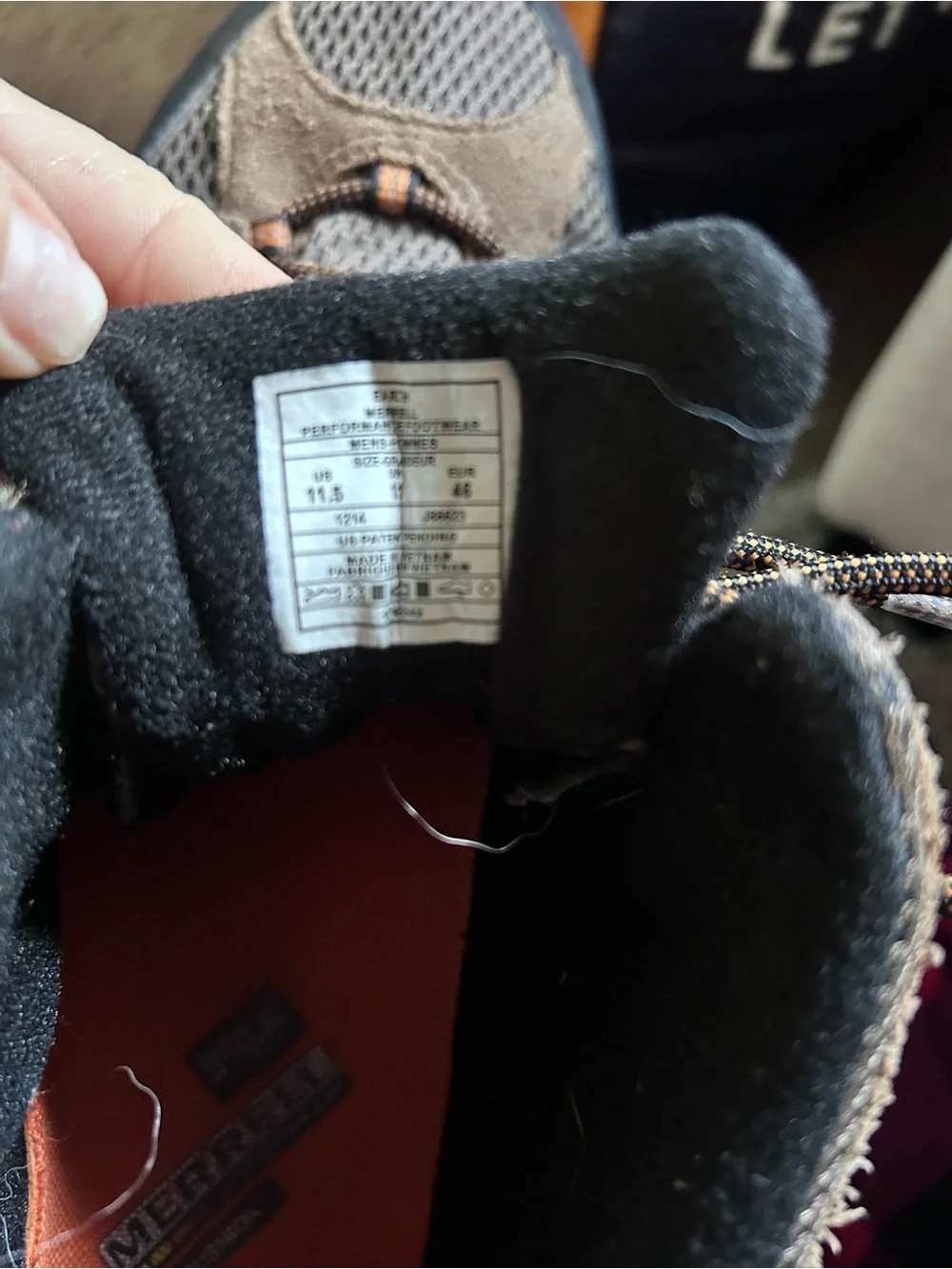 Merrell Men's Brown and Black Hiking Boots